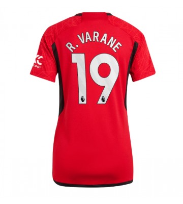 Manchester United Raphael Varane #19 Primera Equipación Mujer 2023-24 Manga Corta